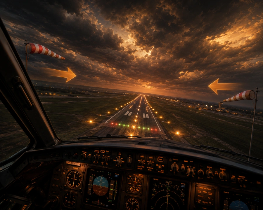 Crosswinds at the Runway